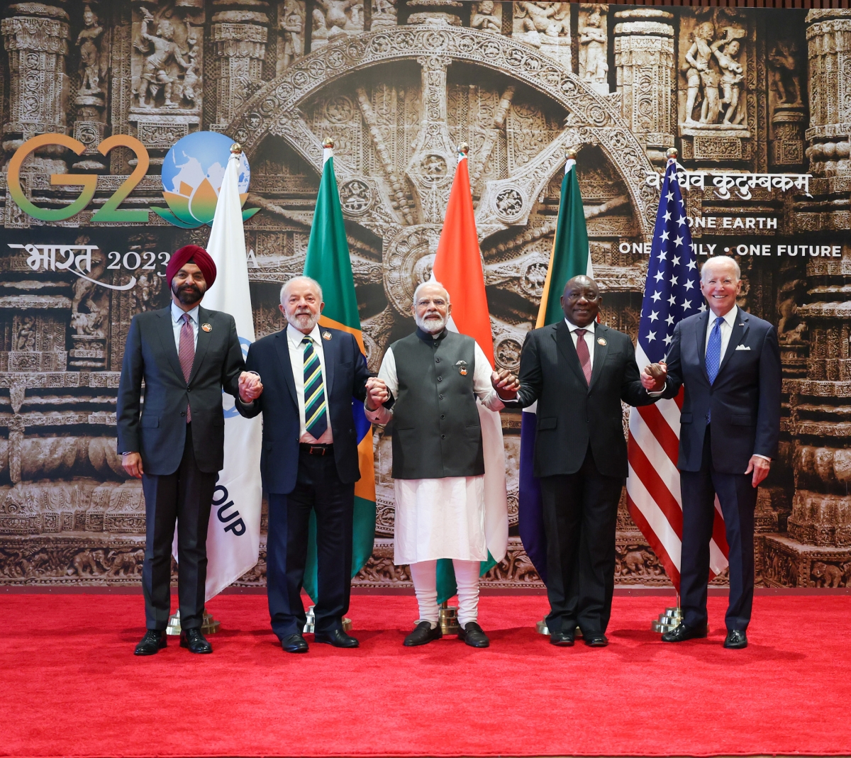 Modi with leaders at G20 2023