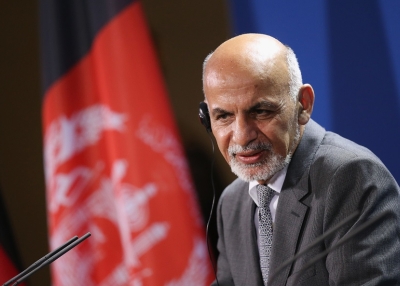 Afghan President Ashraf Ghani speaks to the media following talks at the Chancellery on December 5, 2014 in Berlin, Germany. (Sean Gallup/Getty Images)